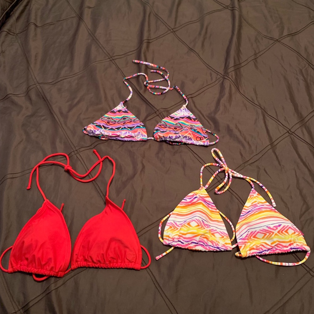 $$$ OP Bikini Top Lot, string bikini tops
